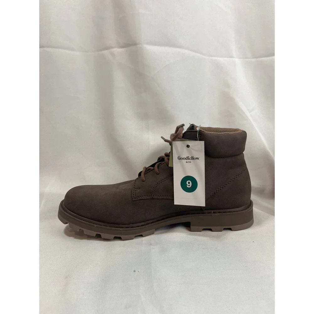 Goodfellow & Co‎ Mens Brown Lace Up Chukka Work Boots Size 9 Lug Sole New